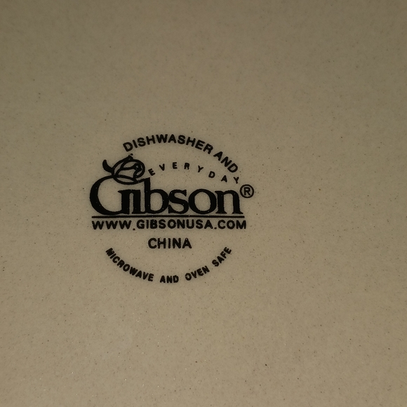 2 Gibson Brewster Rooster Dinner Plates Red Band & Sun Flowers 9.25" - Picture 4 of 4